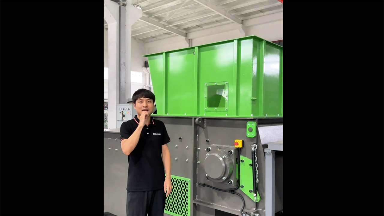 محور واحد آلة تمزيق